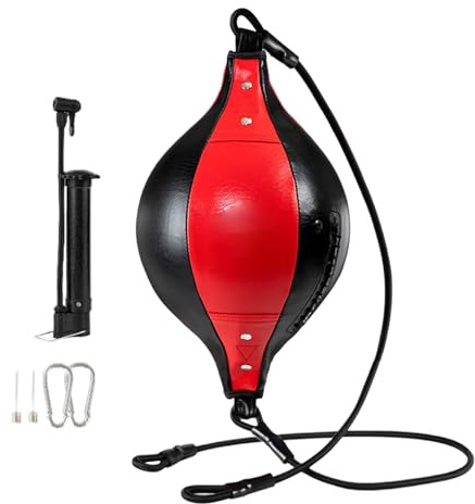 Double End Boxing Bag | Flexibel slagboll | Bärbar PU-läder dubbel slagväska för - och utomhusträning