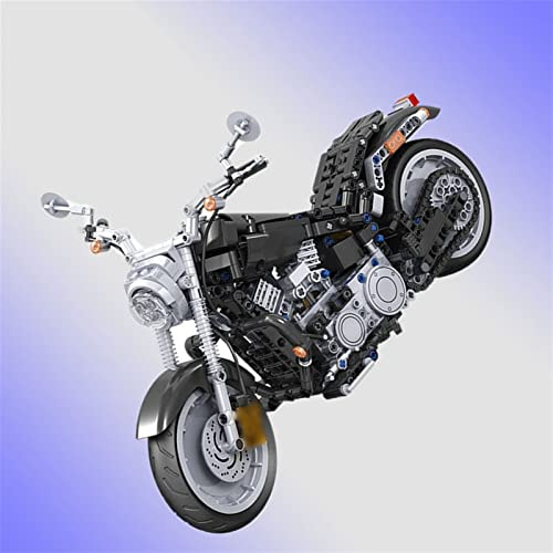 1:6 pour Harley Moto Briques Bricolage Jouets Blocs De Construction Classique Modèle Kits Jouet Éducatif Voiture pour Enfants Cadeau Ornement