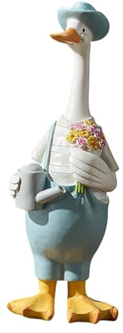 FewNvWa Statua di Anatra Realistica in Resina Robusta per Bambini E Adulti Decorazione Ornamentale da Giardino Scultura da Cortile D'Arredo per Pr, Signor Papera