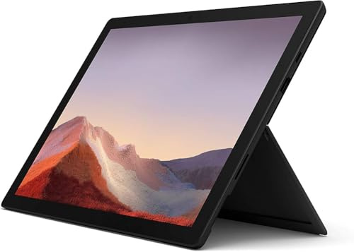 2019 Microsoft Surface Pro 7 mit Intel Core i7-1065G7 (12,3-zoll, 16GB RAM, 256GB SSD) Schwarz (Generalüberholt)