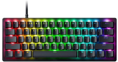 Razer Huntsman V3 Pro Mini 60% Esports Gaming Keyboard: Analog Optical Switches - Razer Snap Tap - Rapid Trigger - Adjustable Actuation - Dual-Purpose Mod Keys - Doubleshot PBT Keycaps - Black