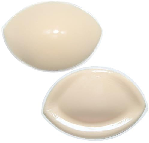 CUKIN Adhésif Double Face Coussinet Soutien Gorge et Volumateurs Coque Pour Maillot De Bain Bikini Coussinets De Push Up Faux Sein Rembourrage Soutien Gorge Coussinet Amovibles De Bain Femme,1 Paire,L