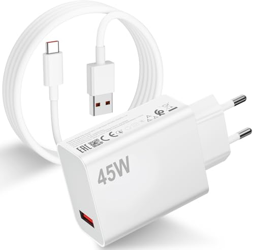 45W Turbo snabbladdare med USB C-kabel 1 m för Redmi Note 14 Pro snabbladdare adapter 45 W Turbo-laddning USB-typ C-kabel för Xiaomi Redmi 14C 13C Note 14 13 12S 11S 10 9 Pro Poco X7 X5 M4 M6