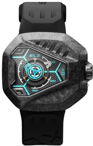 The Electricianz XO The Shadow Swiss Quarzo Gomma Nero PVD Orologio Uomo