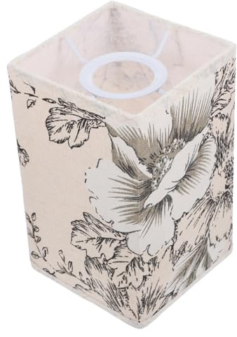 TOYANDONA Pantalla de lámpara cuadrada lámpara de pared tejido pantalla de de mesa cubierta de luz del hogar pantalla de de cilindro cubierta de la del hogar Metal