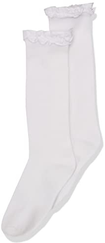 Jefferies Socks girls Knee High Dress Sock, White, 12-24 Months US