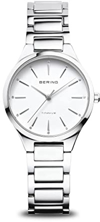 BERING Damen Uhr Quarz Movement - Titanium Collection mit Titan und Saphirglas 15630-704 - 10 ATM