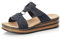 Rieker Damen Klassische Sandalen 629K9, Frauen Sandalen,Sommerschuhe,Freizeitschuhe,offene Schuhe,Strandschuhe,blau (14),40 EU / 6.5 UK