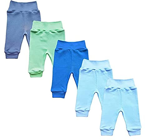 MEA BABY Unisex babybyxor av 100% bomull i 5-pack/pumpbyxor, för pojkar & för flickor, slipbyxor (68, boys2)
