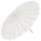 OISE ART STORE Trade Shop - Ombrello Bambu Bianco 42 Cm Legno Sposa Wedding Matrimonio Ombrellino Parasole