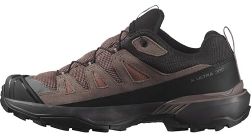 Salomon X Ultra 360 Leather Gore-Tex wasserdichte Damen Wanderschuhe, Outdoor-bereit, Grip, Schutz bei jedem Wetter, Cognac, 41 1/3