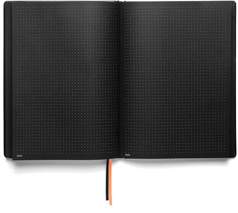Notsu Pitch Black Paper Notebook B5 Dotted Journal