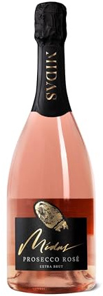 Midas Prosecco Rosé - DOC Premium Prosecco - Delicate, Fresh, Floral - Vegan, Gluten Free, No Added Sulphites - 75cl