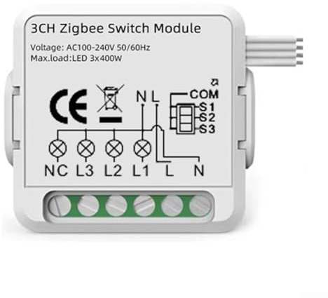 Yuanpgky Contrôleur de volet roulant pour la maison – Interrupteur de store compatible avec & Doodel Multi-Pass Breaker, blanc, 4,5 x 4,2 x 2,5 (route 4)