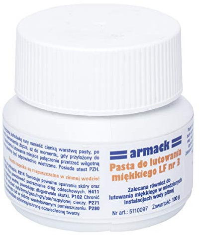 Pâte à souder pour plombiers, tuyaux en cuivre, eau, systèmes de chauffage Sn97Cu3 240 C, 100 g