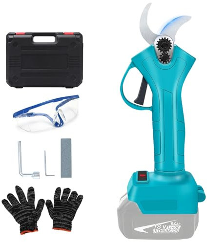 Honeyhouse Tijeras de podar con batería compatibles con baterías Makita BL,diámetro de corte de 40 mm, mango de goma blanda, tijeras de podar eléctricas para podar árboles y árboles frutales (Makita)