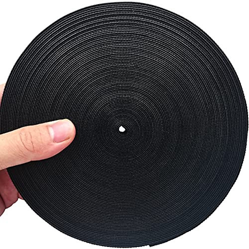 Bridas Reutilizables 20mx 1cm Sujeta Cables,Cable Management, Bridas Negras Organizador De Cables Para Hogar Y Oficina Cizallable Buena Adherencia
