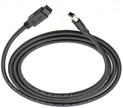 Firewire IEEE 1394 kabel 6 stift kontakter till 9 stift adapterkabel för skrivare