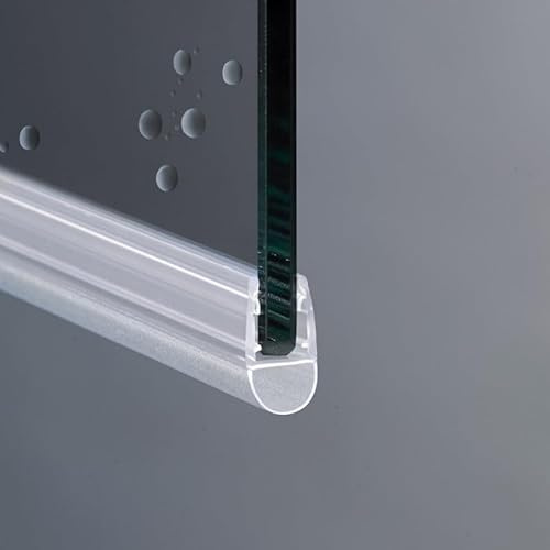 Ricambi & Box Doccia Guarnizione Box Doccia Verticale di Ricambio per Vetro 4–5 mm, 200 cm, PVC Trasparente, EC-423