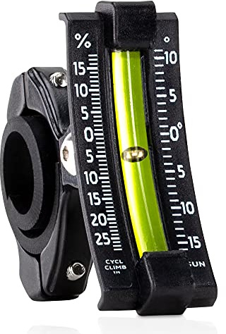 Sun Company CyclClimb - Bike Inclinometer | Handlebar Slope Meter for Bicycles | Measures Trail Incline and Decline