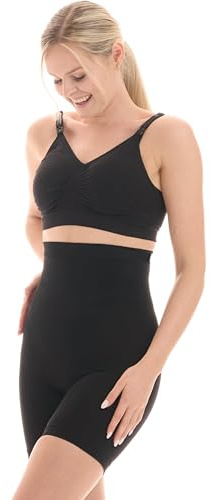 Herzmutter shaping underkläder - magbyxor-smickrande efter förlossning-graviditet-OP - shapewear kvinnor - trosbälten för regression - uppsättning 1-5600 (L-XL, Svart)