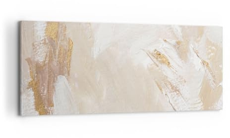 Lienzo Decorativo 120x50cm Moderno Panorámico Abstracto Pastel - 5371