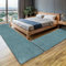 MY-RUG Bettumrandung Schlafzimmer 3teilig Teppich Hellblau - 2mal 140x70 und 1mal 200x80cm - Bettvorleger rutschfest Läufer Hochflor Deko