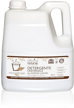 Officina Naturae | Solara Detergente Universale per Tutte le Superfici, Detergente Concentrato, Flacone in Bioplastica, 4L