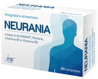 Neurania | Integratore Naturale per Mal di Testa, Emicrania, Cefalea Tensiva | Con Magnesio, Acido Alfa-Lipoico, Partenio e Vitamine B1, B2 | Supporto per Dolore Cervicale | 30 Compresse | PG Pharma