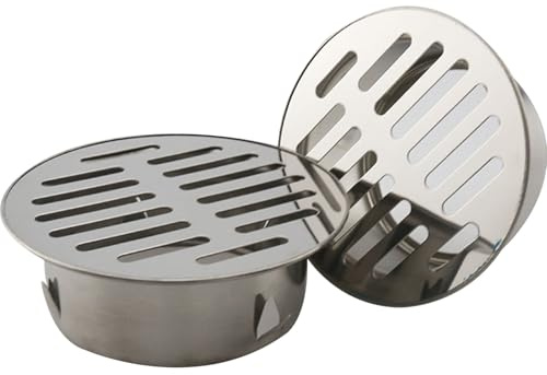 40mm-200mm Gully-Gitter, 304 Runder Edelstahl-Bodenablauf, Bodenablaufdeckel, Abnehmbarer Bodenablauf, Für PVC-Rohre Und Anwendungen Im Freien, Dusche Balkon, Hof(40mm/1.6in)