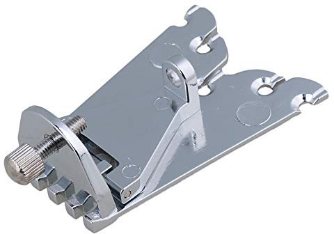 Yibuy 6,7x2,5x0,4 cm Silber Zink-legierung 5 String Banjo Saitenhalter f¨¹r Gitarre Teile Ersatz