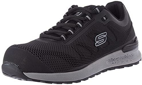 Skechers Herren Bulklin Bragoo Sneaker, Black Kpu Mesh, 42 EU