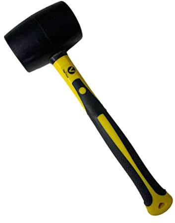 Gummihammer Hammer Ausbeulhammer 500g Schonhammer Fiberglasstiel