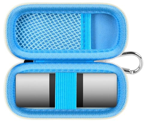 Herzmonitor-Tasche kompatibel mit AliveCor KardiaMobile 6L - Smartphone-kompatibler 6-Messungen-EKG-Monitor für Apple- und Android-Geräte - NUR HÜLLE (Blau)