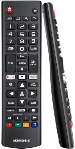 Télécommande Universelle LG pour Smart TV AKB75095307 - Nouvelle Télécommande avec Boutons Netflix et Amazon - Sans Configuration