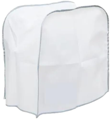 QUAILITAS Protective Cover for Mixers [Pack of 1] White, Plastic Dust Cover for Food Processor, Mixer | Easy Slide, Anti-Scratch Kitchen Appliance Storage Cover | Compatible with Kenwood