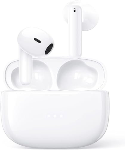 Auriculares Inalámbricos Bluetooth, Bluetooth 5.3 In Ear Auriculares con Reducción de Ruido Mic, 40H Estéreo Reproducción, IPX8 Control Táctil Cascos Audifonos Inalambricos para iPhone iOS Android