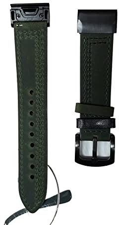 5X más 26 mm Banda para la Banda para Correas de Pulsera rápida de Cuero 6X Banda 3 Horas de muñeca HR muñecas