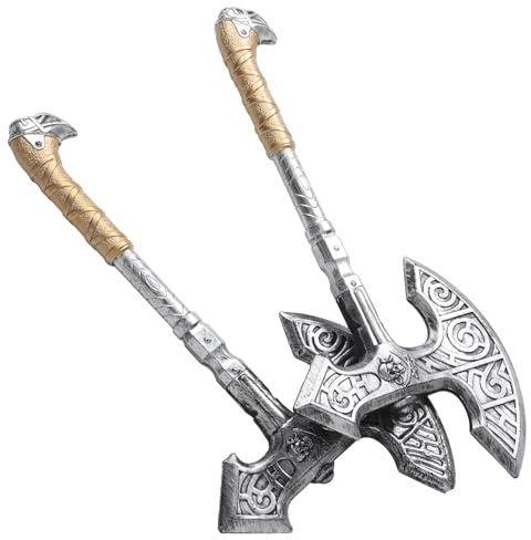 OUNONA Hache Halloween Plastique Lot de 2 Décorations de Poisson Accessoires de Fête Jouet Créatif pour Garçon et Filles Cosplay Bureau Carnaval Pâques Utilisation Longue Durée