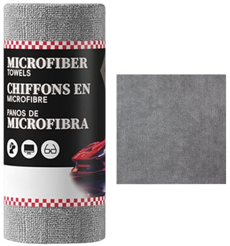 Rengöringsdukar – 30 cm duk | mikrofiberduk – absorberande, återanvändbara mångsidiga polerdukar för rengöring av bilar, badrum, fönster, speglar, bänkskivor, historr