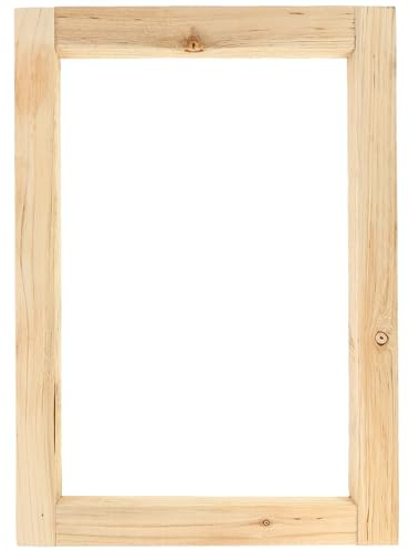 Sosoport Marco de Serigrafía de Madera Profesional 20x30 Cm, Marco de Impresión para Pantalla Lavable, Herramienta de Inicio para Serigrafía Reutilizable para Proyectos Artísticos