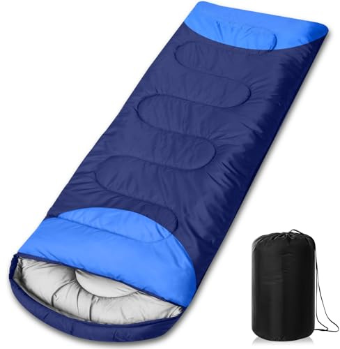 NXPZ Sacco a Pelo, 210x75cm Sacco a Pelo 4 Stagioni, Leggero e Impermeabile, con Borsa da Trasporto Portatile, Adatto ad Adulti e Bambini, per Campeggio, Trekking e Attività all'Aperto