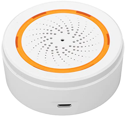 FTVOGUE Smart Ljudljuslarm 2,4 GHz Trådlös Stroboskopsiren för | 90dB Hörbart Larm, 55 M Trådlös Räckvidd, USB- eller Batteridriven, Fungerar med Rörelsesensor