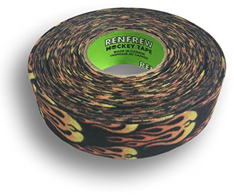 Renfrew Patterned Hockey Tape, 1 Wide (Flames, 25m)