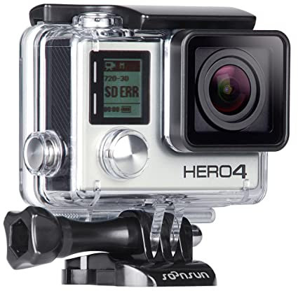 SOONSUN Standard Protective Waterproof Dive Housing Case for GoPro Hero 3/3+/4 Black Silver Camera - 40 Meters (131 Feet) Underwater Photography