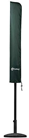 Sekey Parasol Cover for Ø 2m / 1.5m × 1.25m Parasols, Patio Umbrella Covers, 100% Polyester Waterproof Windproof Rip Proof, Green - 140×25.5/27cm