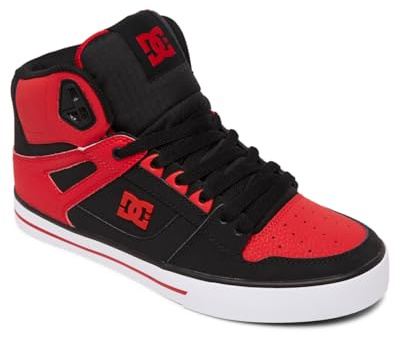 DC skor herr rena sneakers, Fiery Red White Black, 46.5 EU