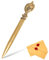 HERCHR Compatto Ufficio Apribuste retrò Tagliabuste, Elegante Leggero Taglierina Decorativa, tagliacarte apribuste da scrivania, Coltello in Lega di Zinco per Buste per Tagliare di Carta Aperte