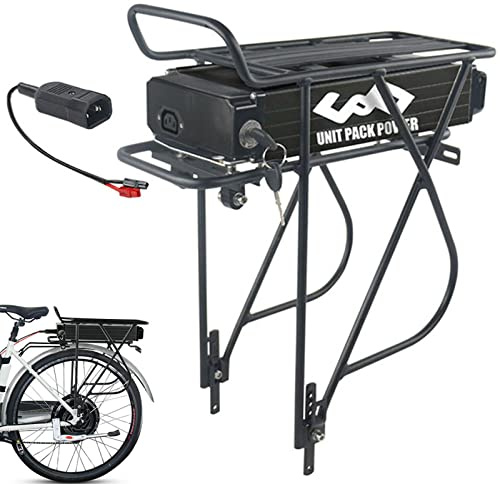 Pedelec batteri 48 V -15 Ah E-cykelbatteri 250 W/350 W/500 W/750 W/1 100 W Pannier Rack Ebike batterier med Pannier Rack för 24/26/28 tum V-broms bakhjul cykel Mifa, Aldi, Prophete, Rex