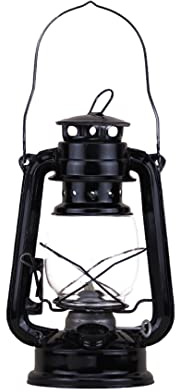 Lampade Ad Olio Lampada a Cherosene Retrò Lampada Vintage Olio per Interni Portatile Da Campeggio Lanterna a Petrolio Luci Esterne Nero